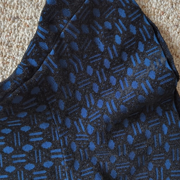 MAJE Paris dress, blue and black.  Size 34 - Picture 3 of 11